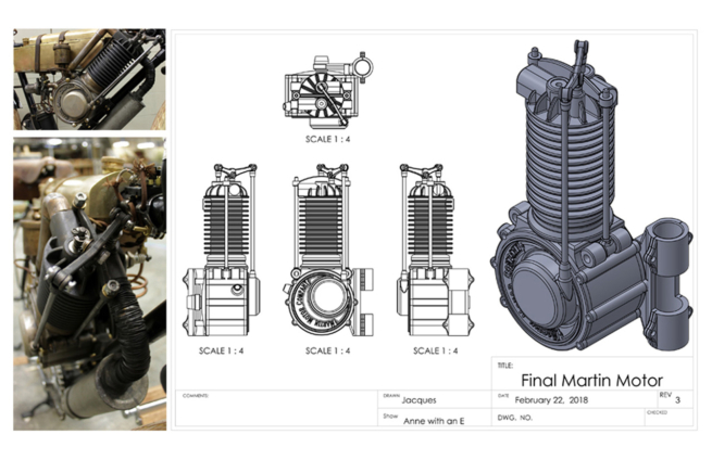 1890s Gas Motorcycle Motor anne with an e