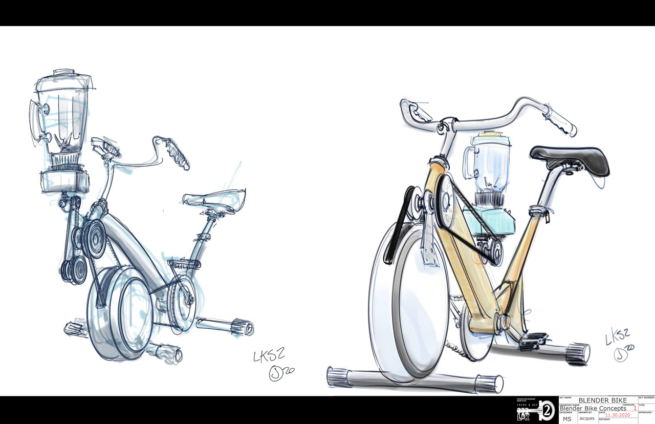 blender bike locke and key