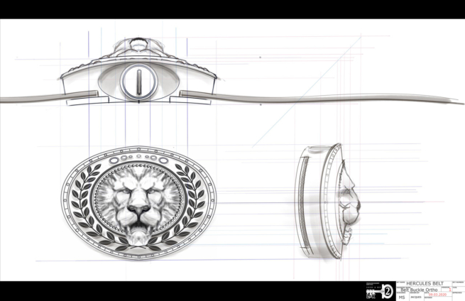 Hercules belt locke and key