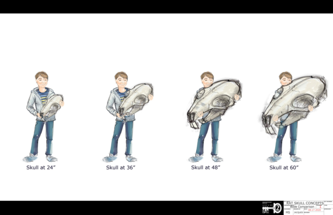 rat skull locke and key