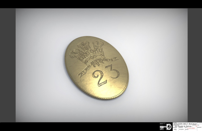 Fusilier Belt Buckle Replica locke and key