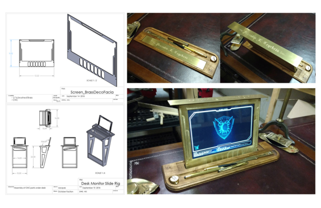 Presidio Retractable Desk Monitor october faction